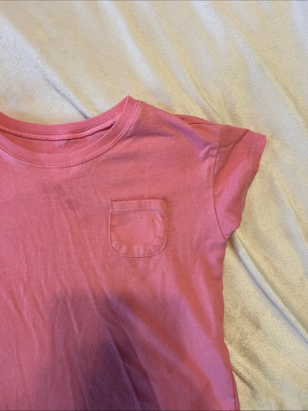Girls' carters Pink Pocket Tee - Casual Everyday Top